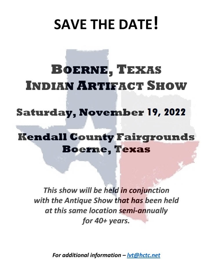 Boerne Texas Indian Artifact Show